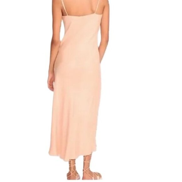 J. crew Gwyneth cupro-blend slip dress peach - Picture 13 of 14